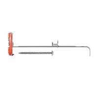 Fischer Duotec 540179 tacos con tornillo cilíndrico, Gris/Rojo, Juego de 25 piezas