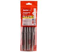 fischer DuoXpand 10 x 100 T Taco universal de alta calidad con tornillo de cabeza avellanada galvanizado (10 unidades), tacos para un agarre fuerte, ideal para materiales de construcción porosos y