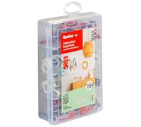 fischer easyDIY - Juego de 113 tacos DuoPower para decoración EasyHook, 6-8 mm de diámetro, 30-40 mm de longitud, para bricolaje