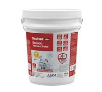 fischer - Escudo Térmico Total, Aislante Térmico Reflexivo Exterior e Interior | Impermeabilizante | Antihumedad | Anticondensación | Antimoho para Pared, Techo, Tejado, Fachada o Habitación (18 L)