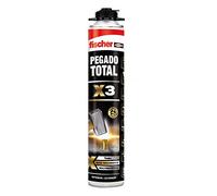 fischer - Espuma de poliuretano, Pegado total X3 gran adherencia en interiores y exteriores (750 ml)