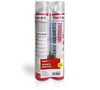 Fischer Espuma expandida bi-pack PU 1K 750, poliuretano, universal, manual, dispensador incluido