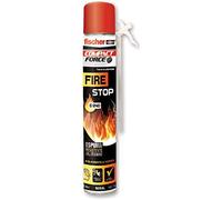 fischer - Espuma poliuretano antiincendios para rellenar, fijar y sellar juntas con cánula, Fire stop bote 750 ml
