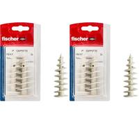 Fischer FID II Plus 80 mm, 2 x Tacos para abrigo, aislantes, utilizables con taco químico 573824 (Paquete de 2)