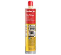 fischer | FIS P PLUS 300 T taco quimico,resina poliester para fijar toldos, antena tv, escalera en hormigon, ladrillo hueco (300ml)