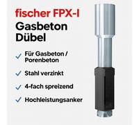 Fischer 519022 - Cenizas i anclaje fpx m8