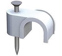 fischer - Grapilla fija cables Gc 14 Blanca. Para fijar cable redondo (100 unidades)