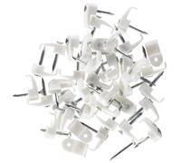 fischer - Grapilla fija cables Gc 2 Blanca. Para fijar cable plano (100 unidades)