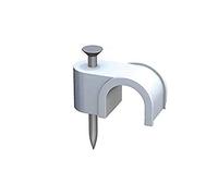 fischer - Grapilla fija cables Gc 8 Blanca. Para fijar cable redondo (100 unidades)