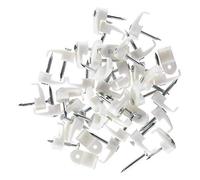 fischer - Grapilla fija cables Gc 9 Blanca. Para fijar cable redondo (100 unidades)