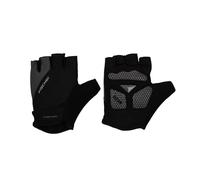 Fischer Guantes de Ciclismo para Hombre y Mujer, Transpirables, con Acolchado de Gel y Ayuda de extracción, Lavables, Color Negro, XS/S (7/8)