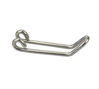 Fischer Halter Scheinwerfer Nirosta Soporte para Faros, Unisex, Plata, Talla única