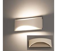 FISCHER & HONSEL Aplique de pared LED Rio, color greige/arena, ancho 23 cm, metal