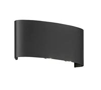Fischer & Honsel Berlin 30377 lámpara de pared exterior 3W Blanco cálido Negro