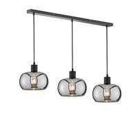 Fischer & Honsel Dima 60901 - Lámpara de techo (cristal, 110,00 x 22,00 x 160,00 cm, 3 bombillas E27 máx. 40,0 W)