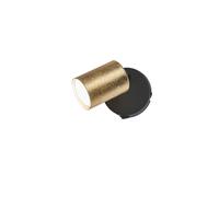 FISCHER & HONSEL Foco de pared LED Vano, interruptor, pan de oro 1 luz.