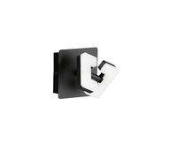 Fischer & Honsel Foco de pared Ray | color negro arena | L: 11 cm, ancho: 11 cm | proyección de pared: 10,00 cm | con interruptor | 1 x LED 4,5 W 3000 K incl. | 620 lm | EEG: E | 30474