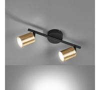 FISCHER & HONSEL Foco de techo LED Vano pan de oro, 2 luces