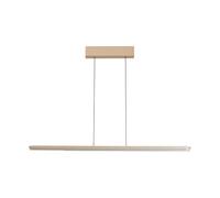 FISCHER & HONSEL Lámpara colgante LED Torvi, color arena/blanco, longitud 115 cm, CCT