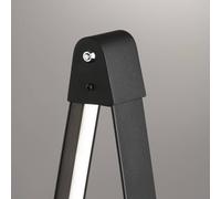 FISCHER & HONSEL Lámpara de pie LED Fenga, regulador táctil, CCT, negro