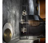 FISCHER & HONSEL Lámpara de pie LED Gesa, 3 elementos luz en jaula
