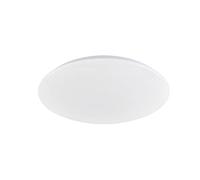 Fischer & Honsel Lámpara de techo Mona | blanco satinado | blanco | cristal acrílico | D: 39,50 cm | proyección: 8,50 cm | mediante interruptor de pared regulable en 3 niveles | 1 x LED 18,0 W 3000 K