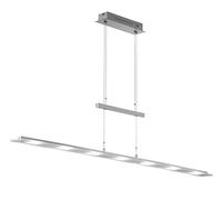 Fischer & Honsel Largo - Lámpara colgante (níquel mate, 135 x 9 x 150 cm), color blanco