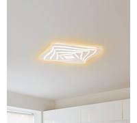 FISCHER & HONSEL Plafón Hero LED, blanco, 50 x 50 cm, acrílico, CCT, RGB True
