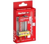 Fischer Tacos HybridPower 10 x 90 T, máxima carga, montaje sin herramientas, mampostería/hormigón