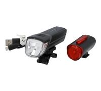 Fischer - Juego de iluminación led con iluminación de Suelo 360° para una Mayor Visibilidad y protección, baterías Recargables Mediante USB