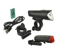 Fischer Adultos 40/20/10lux Power Charge - Juego de Luces LED, Negro, One Size