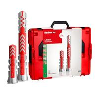 fischer L-Boxx 102 DuoPower - Juego de tacos (910 piezas, 6-10 mm de diámetro, 30-65 mm de longitud, para profesionales y aficionados al bricolaje, uso universal, ideal para superficies desconocidas)