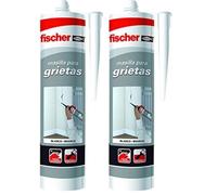fischer - Masilla Acrílica Blanca para Relleno de Grietas, Reparaciones en Interiores, Pintable, Lavable con agua, Gran Adherencia Multimaterial y de Fácil Aplicación (300 ml) - Color Blanco