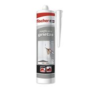 FISCHER Masilla acrílica gris – Relleno de grietas, pintable, lavable con agua 300 ml
