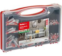 fischer Meister-Box XL - Juego de tacos (280 piezas, 5-10 mm de diámetro, para bricolaje y profesionales, uso universal, ideal para superficies desconocidas en interiores y exteriores)