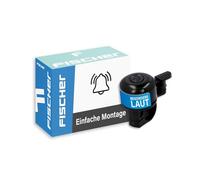 Fischer Mini Campana de Bicicleta, Unisex, Negro, Talla única