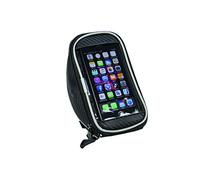 Fischer Manillar Funda Impermeable para Smartphones con Pantalla táctil, Negro