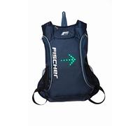 FISCHER Mochila con función intermitente, patinete eléctrico, LED intermitente, seguridad, visibilidad, hasta 15 horas, 16 litros