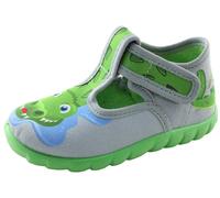 Fischer Niños Zapatilla de Algodón Con Cocodrilo Y Cierre Adhesivo 551557