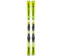 Fischer - Packs (esquí + fijaciones) - RC4 Noize ST Yellow Superflex + RC4 Z12 Gw 2026 de Titanio - Talla 160 cm - Amarillo Amarillo 160 cm
