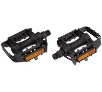 Fischer Pedales de Bicicleta MTB de Aluminio, Pedales de Bicicleta de montaña, reflectores