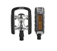 Fischer Pedales Unisex Tour de Aluminio, Antideslizantes, Color Negro, Talla única