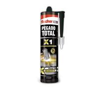 fischer - Pegamento fuerte para todo, Pegado total X1 interiores, Blanco, 310 ml