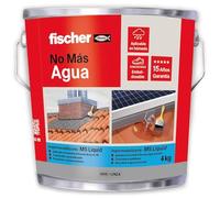 fischer - Pintura impermeabilizante (cubo 1kg) polímero MS Gris, resistente al agua y exteriores