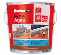 FISCHER, Pintura impermeabilizante (cubo 4kg) polímero MS Marrón, resistente al agua y exteriores, 4 kg