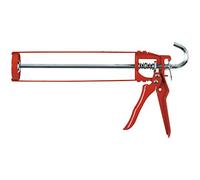 fischer - Pistola de cartucho KP M 1 para tubos de silicona de hasta 310 ml, versión ligera de material metálico, con mecanismo de avance continuo, dosificación necesaria, manejo sencillo