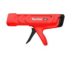 fischer Pistola manual FIS DM S Pro para cartuchos biaxiales, permite un prensado eficiente, diseño ergonómico para un manejo óptimo