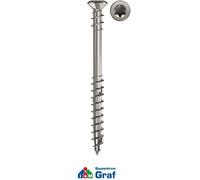 Fischer Poder Casi Tornillo Terraza 5 , 5x50 Cabeza Avellanada A2 Tx De Acero #