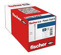 fischer Power-Fast II - caja de tornillos especiales para madera 3'5x35mm, para atornillado de maderas, conexión de maderas macizas o fijación de piezas a la madera,1000 ud