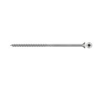 fischer PowerFast II CTP - Tornillo para aglomerado (100 unidades, 6,0 x 120, A2, 100, cabeza avellanada, estrella interior TX), rosca parcial, acero inoxidable A2, para montaje en madera